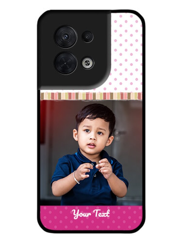 Custom Oppo Reno 8 5G Photo Printing on Glass Case - Cute Girls Cover Design