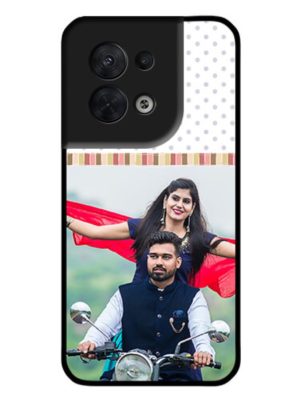 Custom Oppo Reno 8 5G Photo Printing on Glass Case - Cute Family Design
