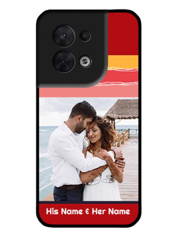 Custom Oppo Reno 8 5G Custom Glass Mobile Case - Colorful Case Design
