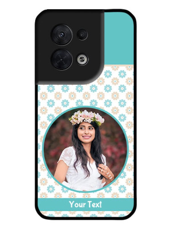 Custom Oppo Reno 8 5G Custom Glass Mobile Case - Beautiful Flowers Design