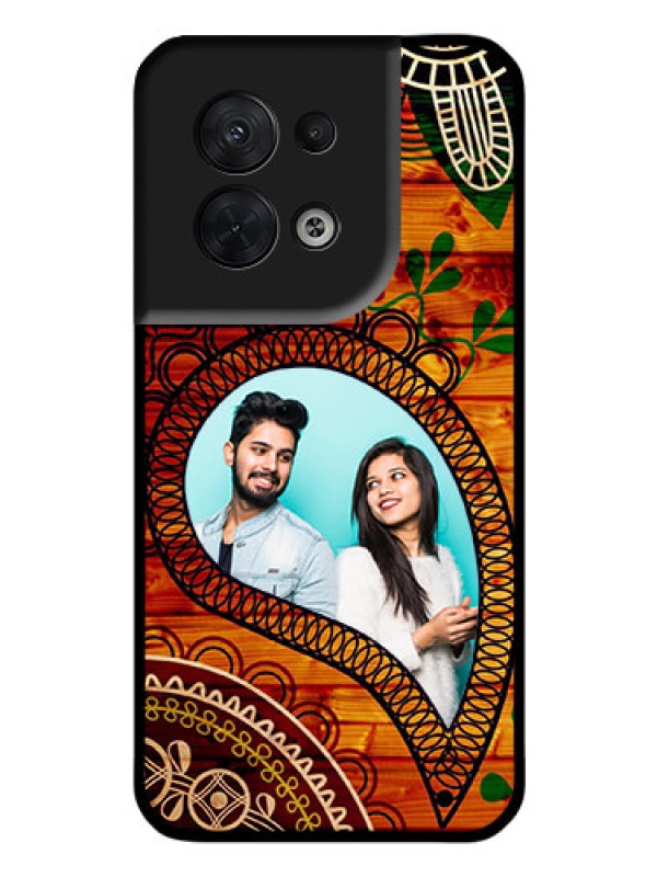 Custom Oppo Reno 8 5G Personalized Glass Phone Case - Abstract Colorful Design