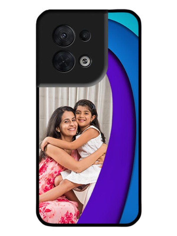 Custom Oppo Reno 8 5G Photo Printing on Glass Case - Simple Pattern Design
