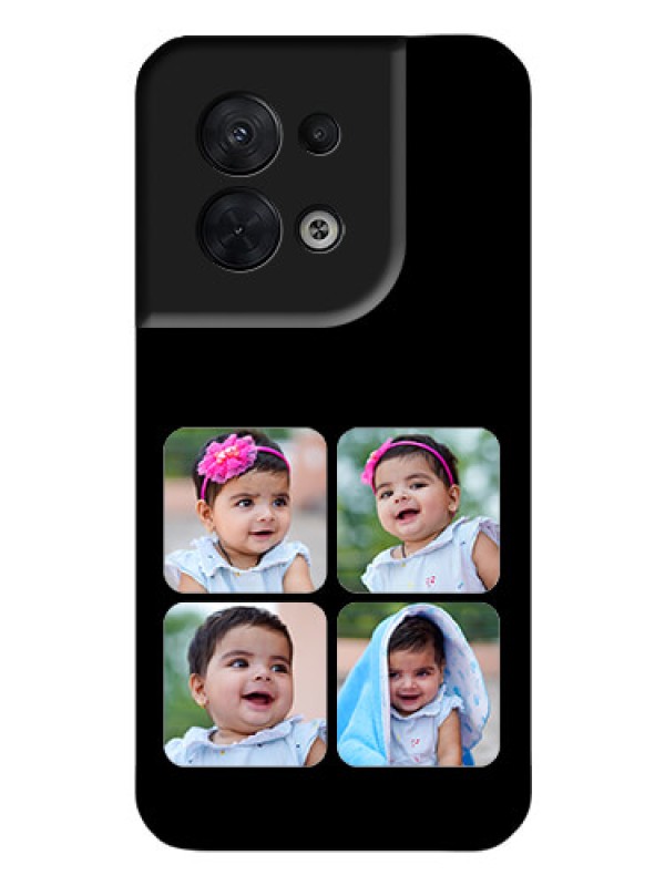 Custom Oppo Reno 8 5G Photo Printing on Glass Case - Multiple Pictures Design