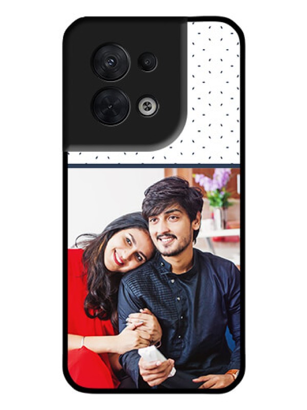 Custom Oppo Reno 8 5G Personalized Glass Phone Case - Premium Dot Design