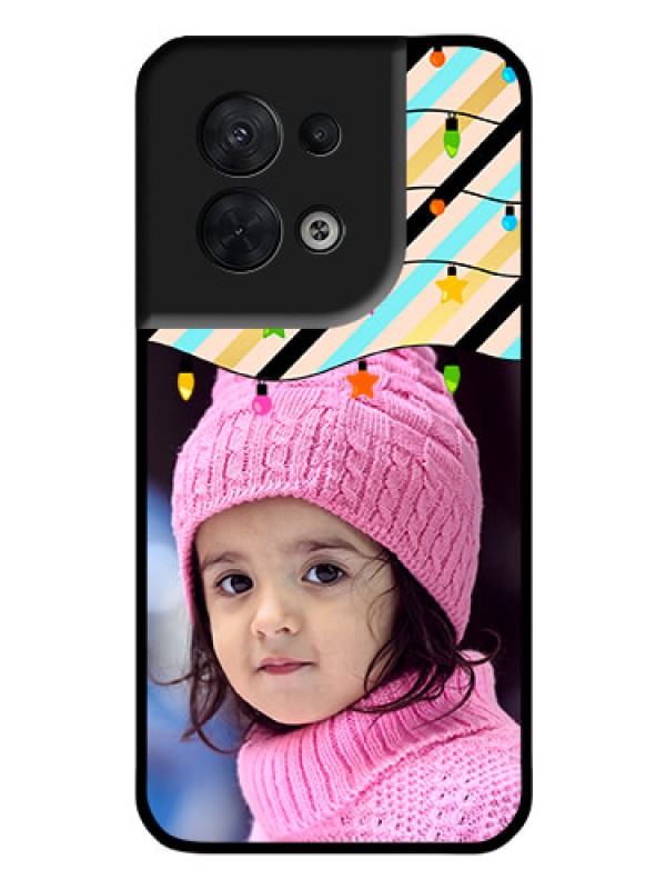 Custom Oppo Reno 8 5G Custom Glass Mobile Case - Lights Hanging Design