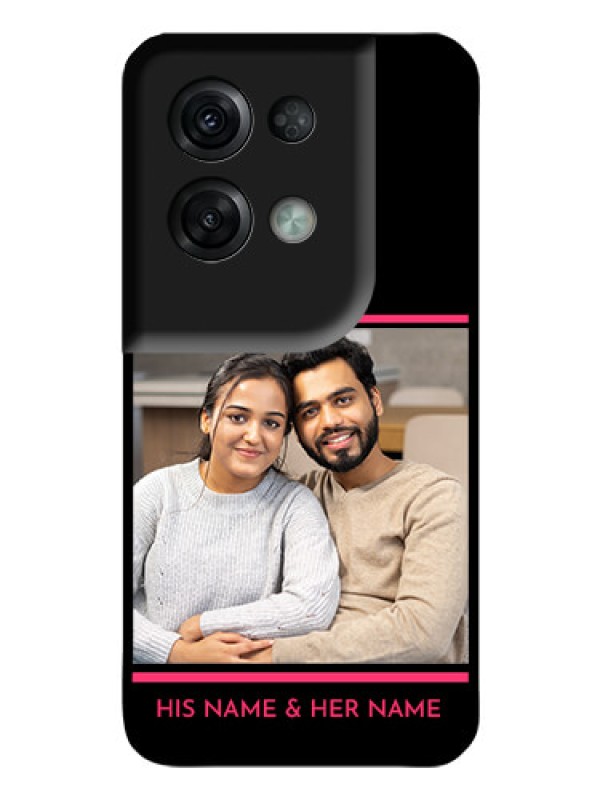 Custom Oppo Reno 8 Pro 5G Custom Glass Mobile Case - with Add Text Design