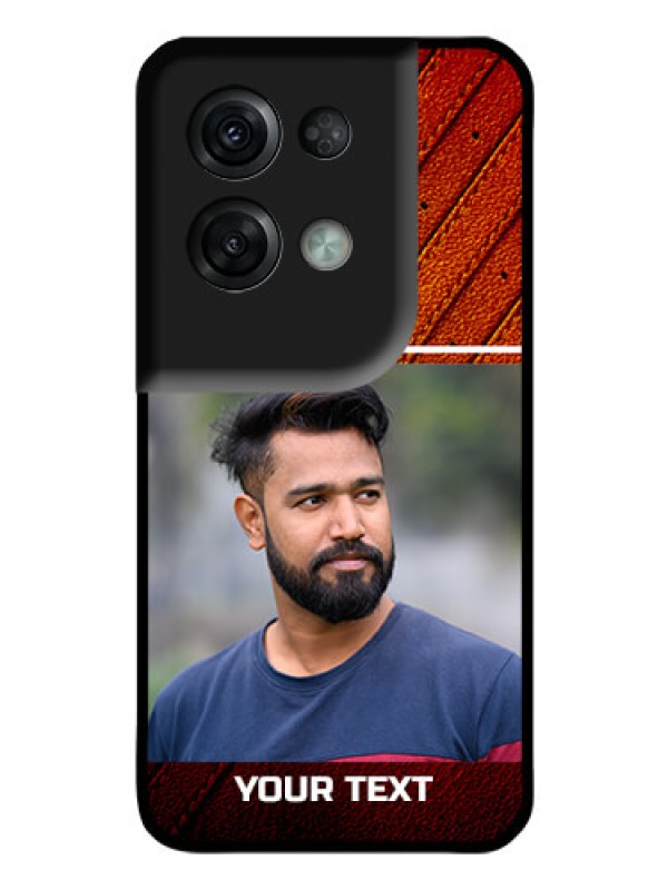 Custom Oppo Reno 8 Pro 5G Personalized Glass Phone Case - Leather Phone Case Design