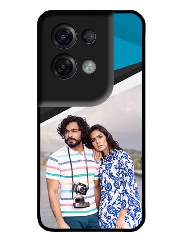 Custom Oppo Reno 8 Pro 5G Photo Printing on Glass Case - Simple Pattern Photo Upload Design