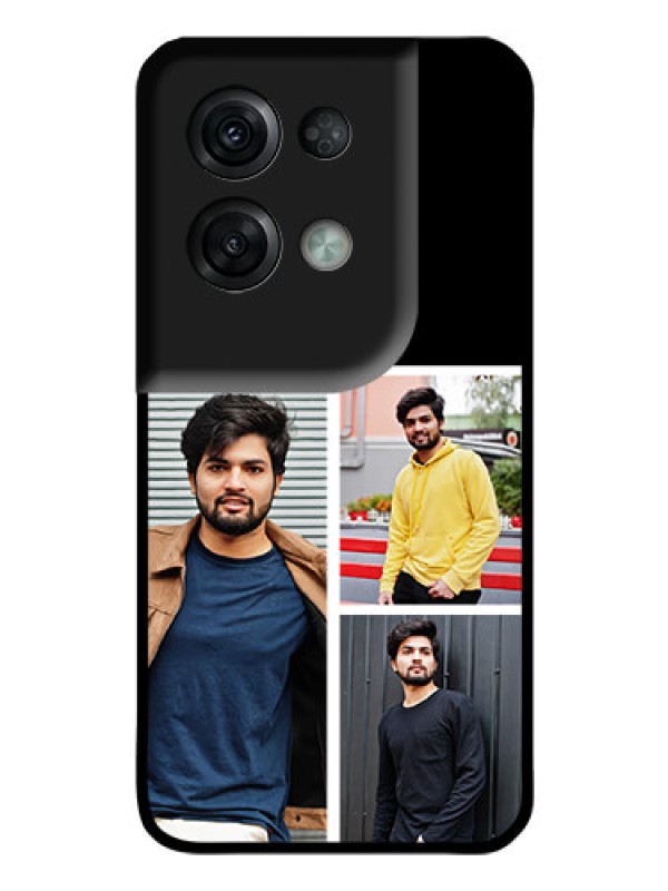 Custom Oppo Reno 8 Pro 5G Photo Printing on Glass Case - Upload Multiple Picture Design