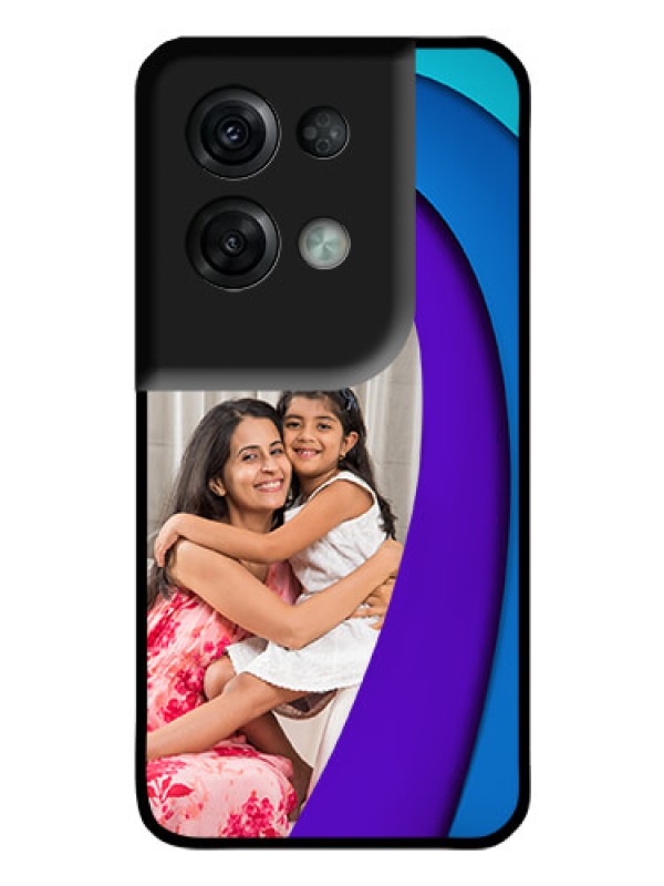Custom Oppo Reno 8 Pro 5G Photo Printing on Glass Case - Simple Pattern Design