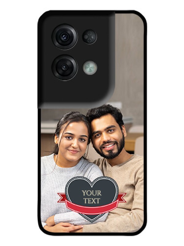 Custom Oppo Reno 8 Pro 5G Custom Glass Phone Case - Just Married Couple Design