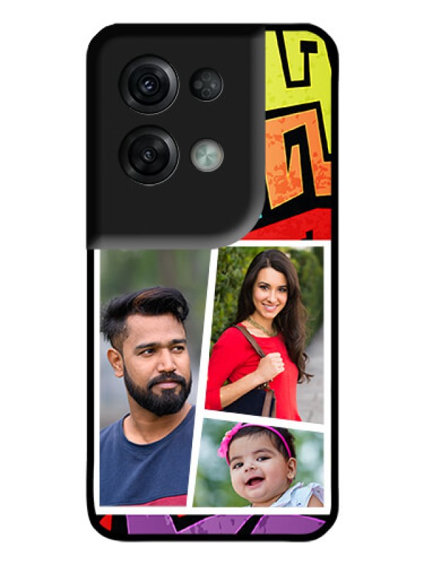 Custom Oppo Reno 8 Pro 5G Custom Glass Phone Case - Graffiti pattern Design