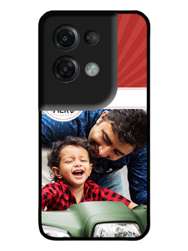 Custom Oppo Reno 8 Pro 5G Photo Printing on Glass Case - My Dad Hero Design