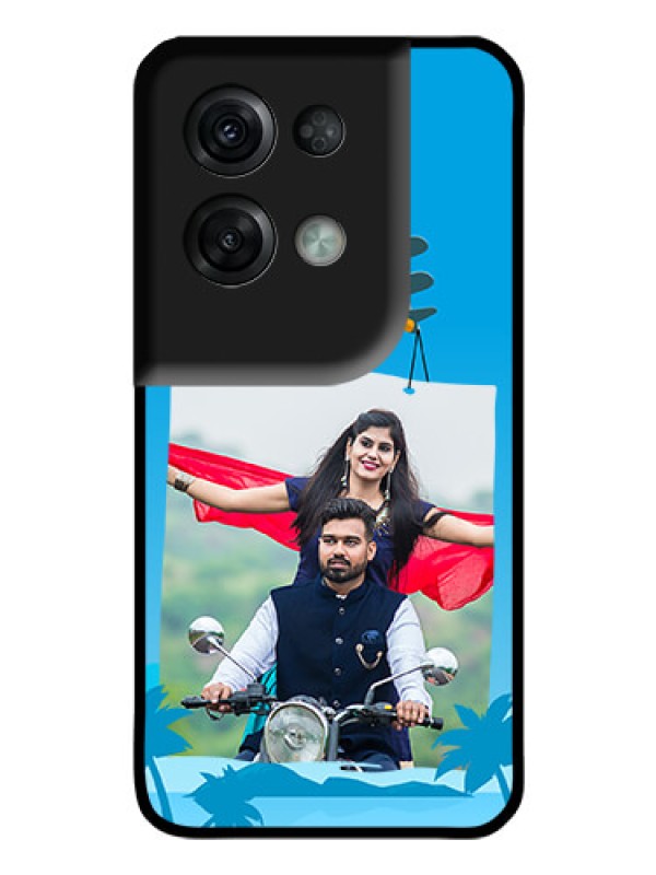 Custom Oppo Reno 8 Pro 5G Custom Glass Mobile Case - Traveller Design