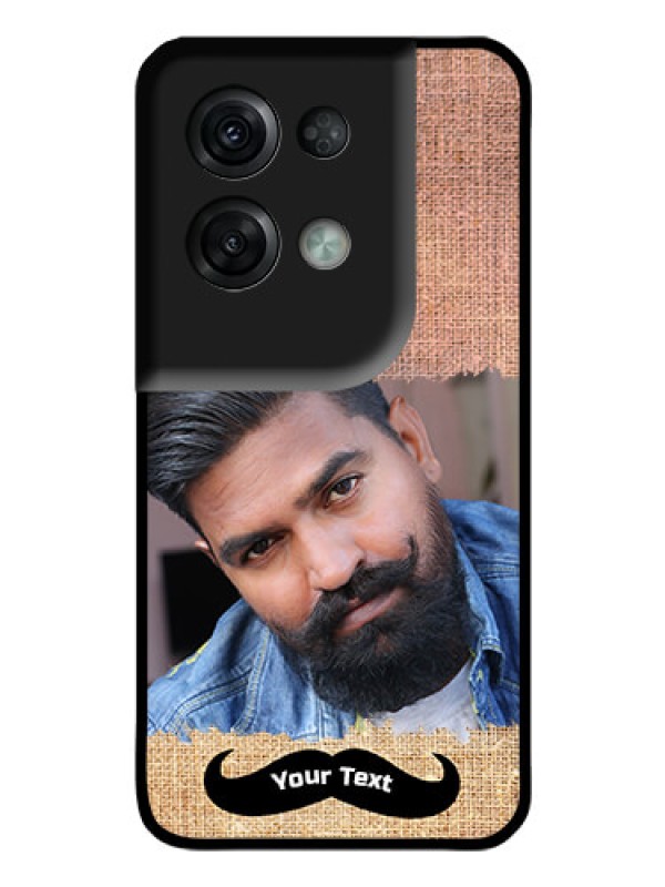 Custom Oppo Reno 8 Pro 5G Personalized Glass Phone Case - with Texture Design