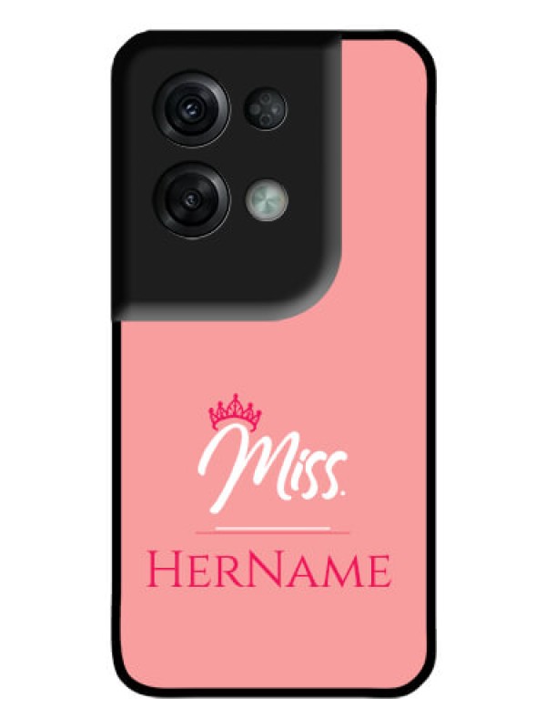 Custom Oppo Reno 8 Pro 5G Custom Glass Phone Case Mrs with Name