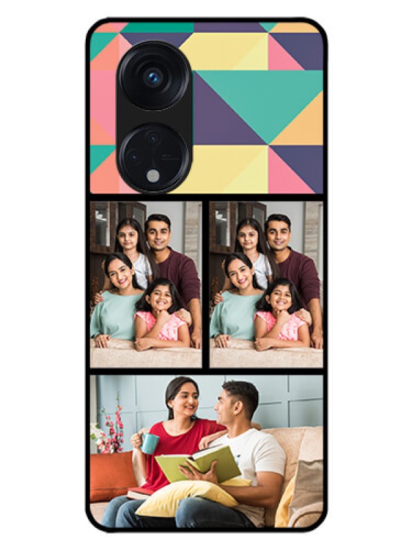 Custom Oppo Reno 8T 5G Custom Glass Phone Case - Bulk Pic Upload Design