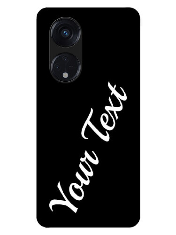 Custom Oppo Reno 8T 5G Custom Glass Mobile Cover with Your Name