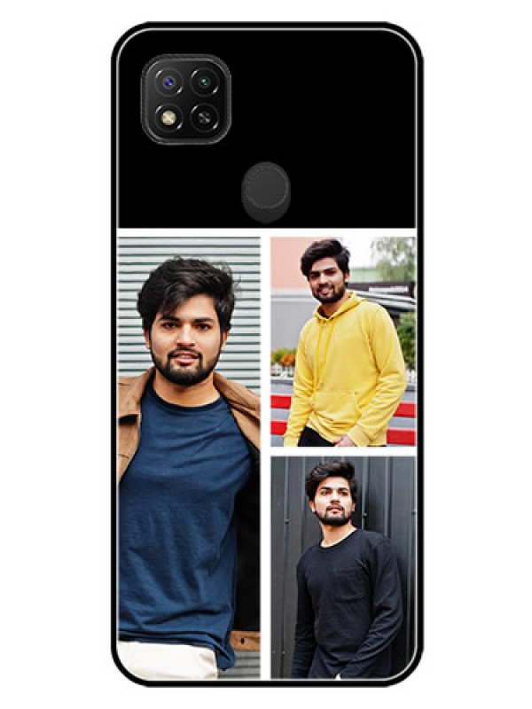 Custom Poco C31 Photo Printing on Glass Case - Upload Multiple Picture Design