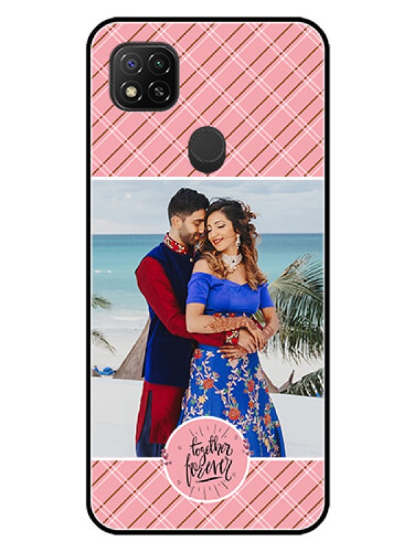 Custom Poco C31 Personalized Glass Phone Case - Together Forever Design