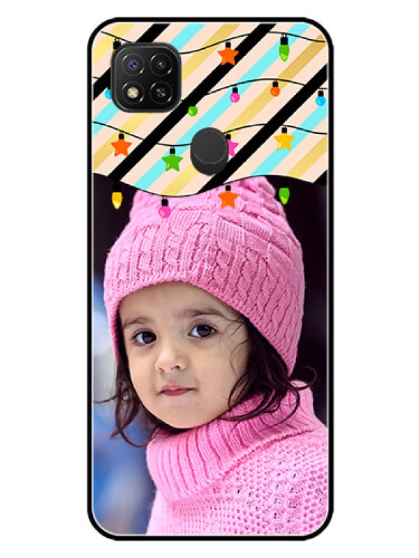 Custom Poco C31 Custom Glass Mobile Case - Lights Hanging Design