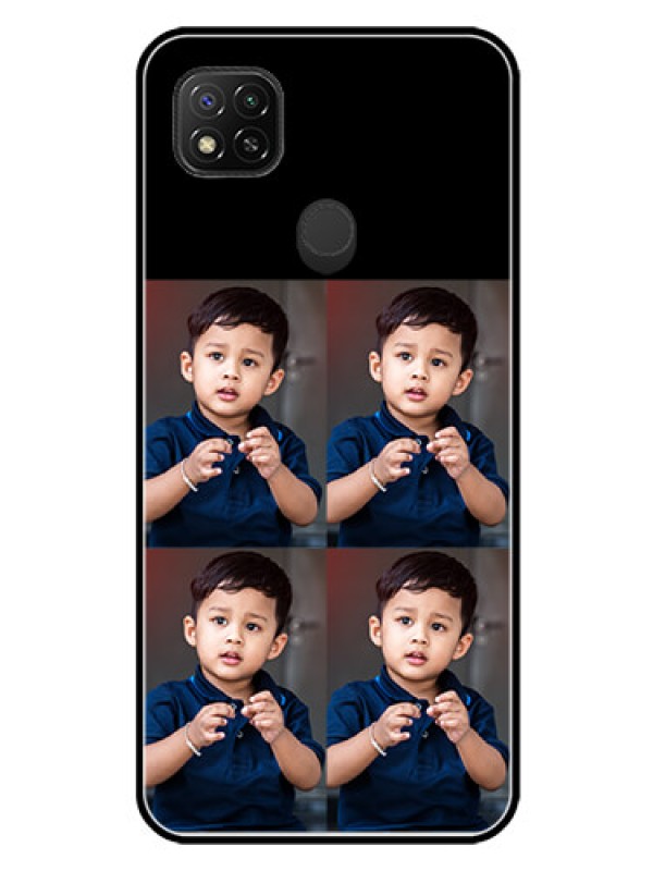 Custom Poco C31 4 Image Holder on Glass Mobile Cover