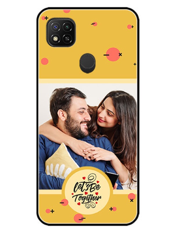 Custom Poco C31 Photo Printing on Glass Case - Lets be Together Design