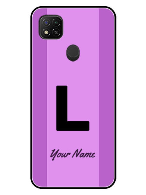 Custom Poco C31 Custom Glass Phone Case - Tricolor custom text Design