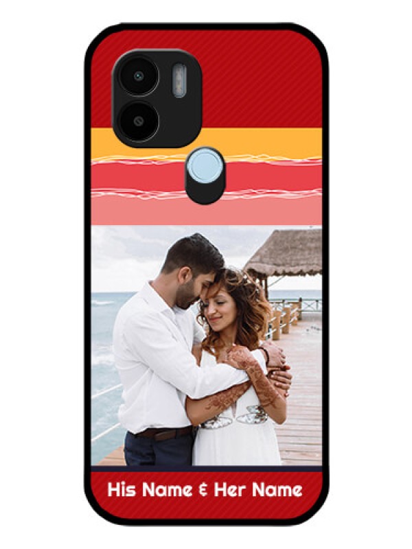 Custom Poco C50 Custom Glass Mobile Case - Colorful Case Design