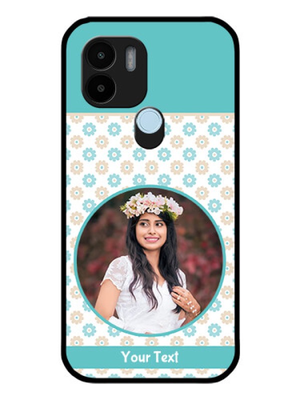 Custom Poco C50 Custom Glass Mobile Case - Beautiful Flowers Design