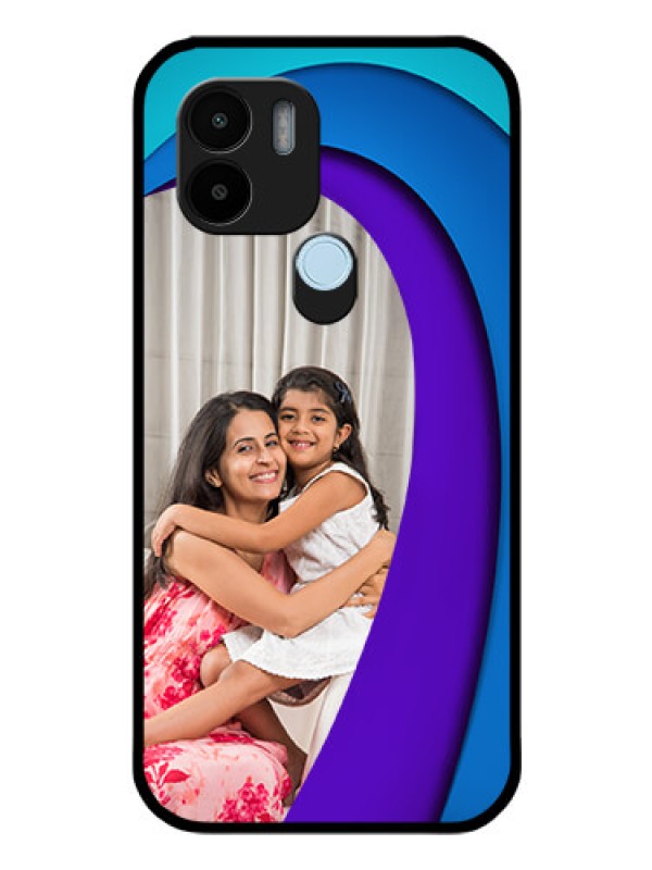 Custom Poco C50 Photo Printing on Glass Case - Simple Pattern Design