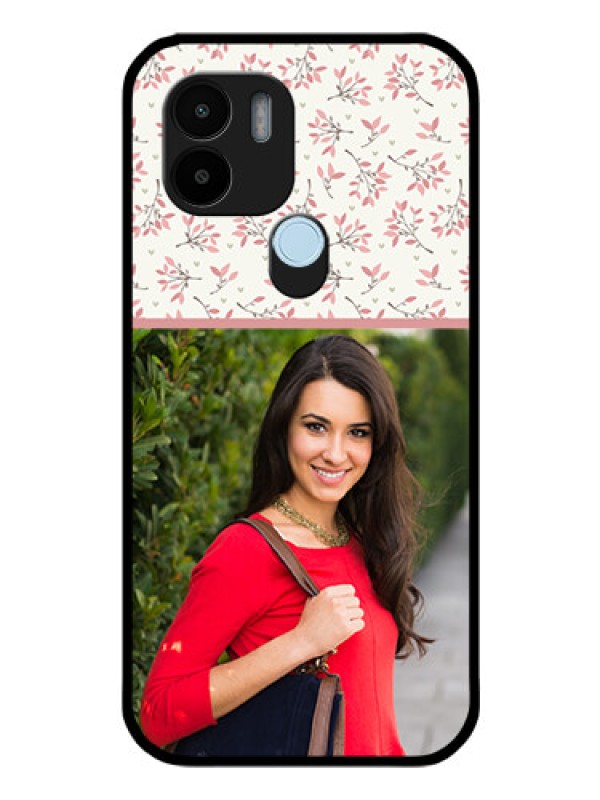Custom Poco C50 Custom Glass Phone Case - Premium Floral Design