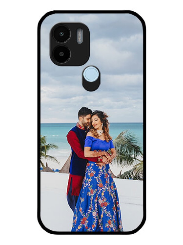 Custom Poco C50 Photo Printing on Glass Case - Upload Full Picture Design