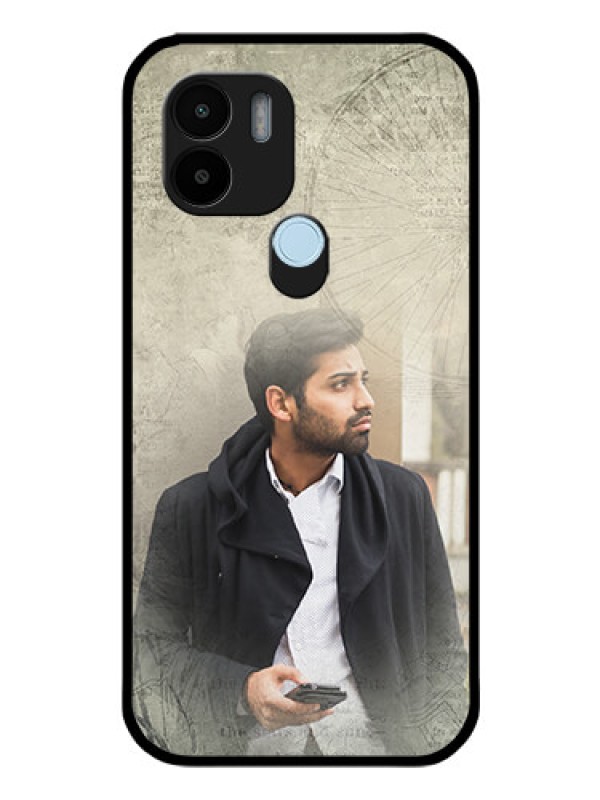 Custom Poco C50 Custom Glass Phone Case - with vintage design