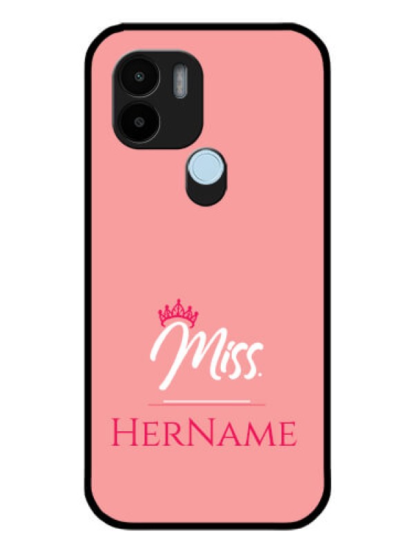 Custom Poco C50 Custom Glass Phone Case Mrs with Name