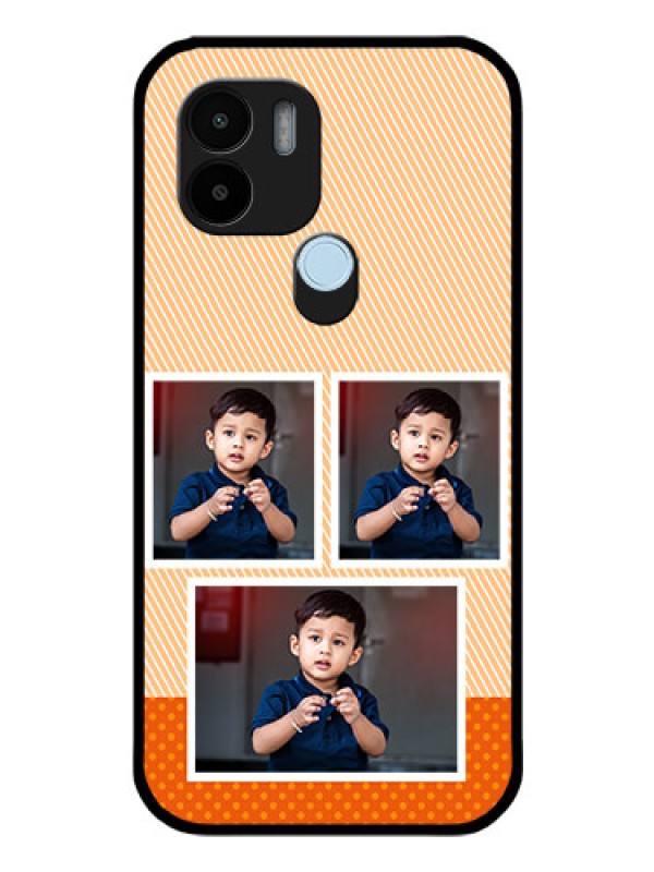 Custom Poco C51 Photo Printing on Glass Case - Bulk Photos Upload Design