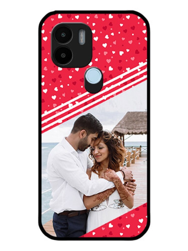 Custom Poco C51 Custom Glass Mobile Case - Valentines Gift Design
