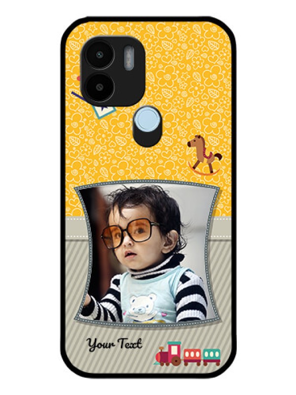 Custom Poco C51 Personalized Glass Phone Case - Baby Picture Upload Design