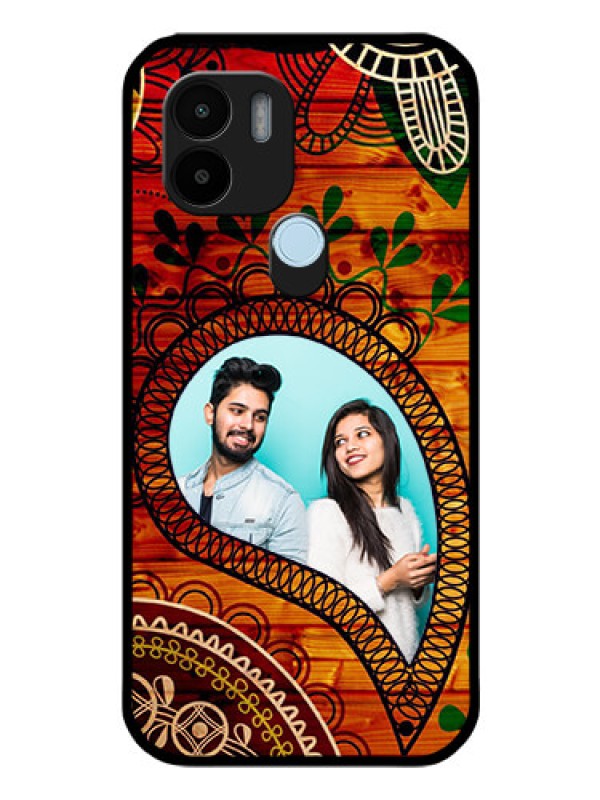 Custom Poco C51 Personalized Glass Phone Case - Abstract Colorful Design
