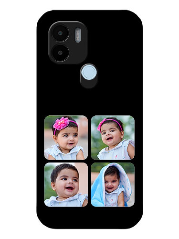 Custom Poco C51 Photo Printing on Glass Case - Multiple Pictures Design