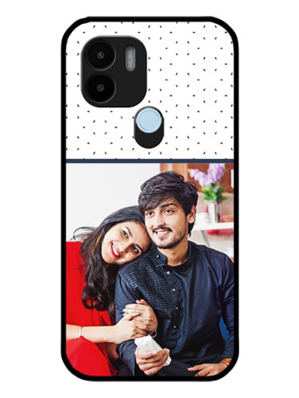 Custom Poco C51 Personalized Glass Phone Case - Premium Dot Design