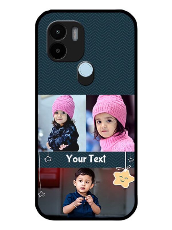 Custom Poco C51 Custom Glass Mobile Case - Hanging Stars Design