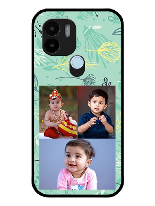 Custom Poco C51 Photo Printing on Glass Case - Forever Family Design