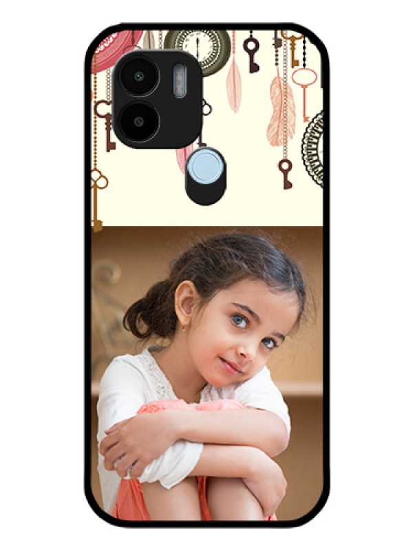 Custom Poco C51 Custom Glass Mobile Case - Boho Style Design