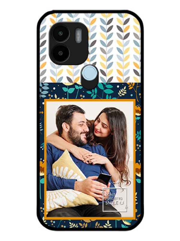 Custom Poco C51 Custom Glass Mobile Case - Pattern Design
