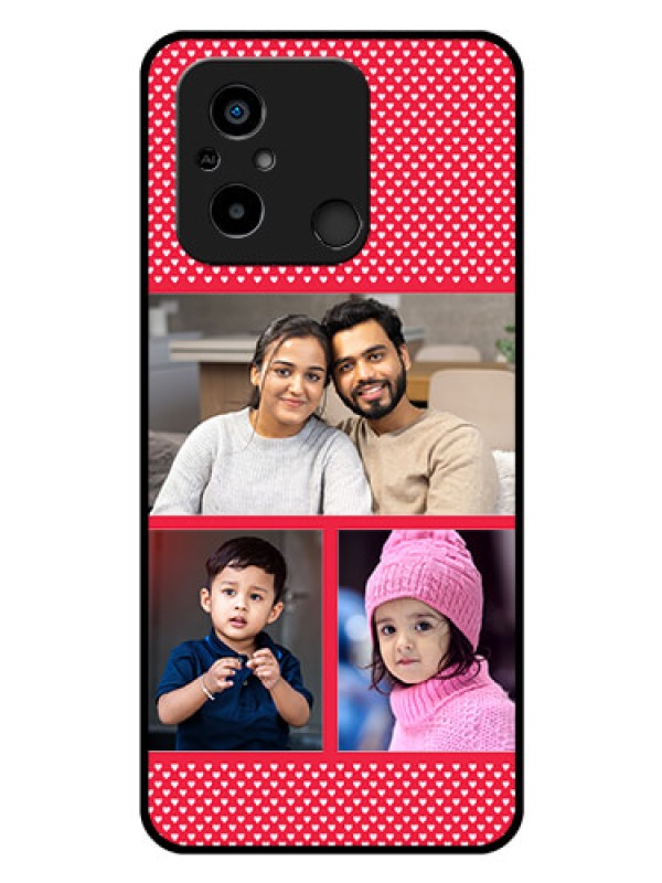 Custom Poco C55 Personalized Glass Phone Case - Bulk Pic Upload Design