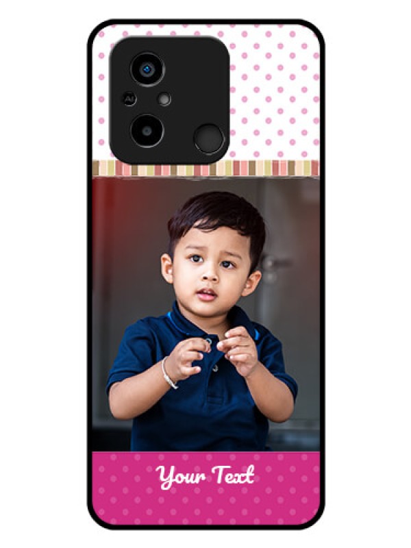 Custom Poco C55 Photo Printing on Glass Case - Cute Girls Cover Design