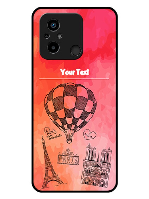 Custom Poco C55 Custom Glass Phone Case - Paris Theme Design