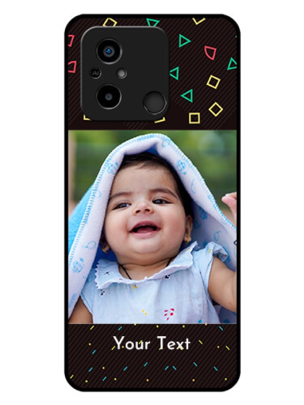 Custom Poco C55 Custom Glass Phone Case - with confetti birthday design