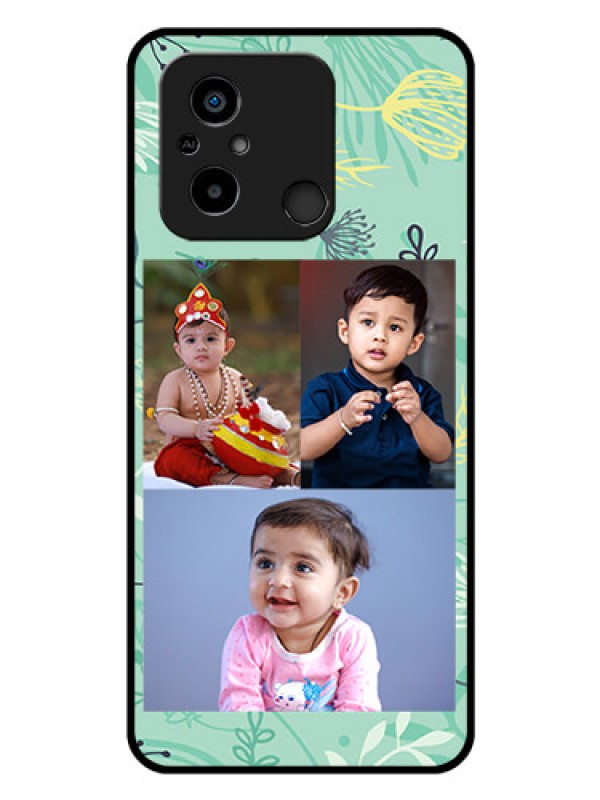 Custom Poco C55 Photo Printing on Glass Case - Forever Family Design
